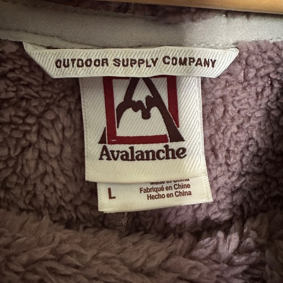 Avalanche Cozy Sweater | Gray and Brown Patterned | Sz Large | Cowl Neck - Picture 2 of 7